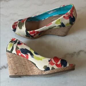 Floral Wedge Sandals
